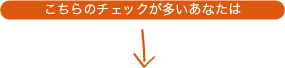 こちらのチェックが多いあなたは